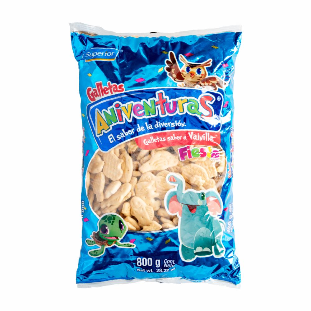 Galleta Aniventura Vainilla, 800g